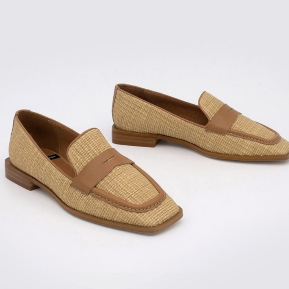 Anthropologie Angel Alarcon GENA - Raffia loafer size EU40/ US 8 *FITS LIKE 8.5*
